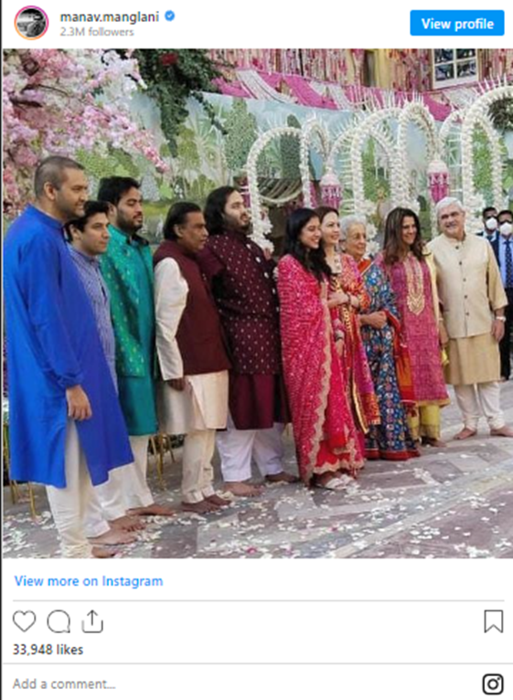 Radhika Merchant and Anant Ambani Engagement Ceremony